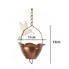 Techo de Patio Estilo Chino Flor Dorada Estilo Colibrí Cadena de Lluvia Engrosada Guía de Agua Reemplazo de Bajante para Tubería de Agua Renovación de Patio No