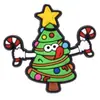 Patches de Borracha Macia de PVC de Natal Transfronteiriços para Capas de Celular, Acessórios DIY para Roupas, Decorações Planas de Árvore de Natal de Desenho Animado