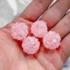 Bola de diamante incrustada con cuentas de cristal de pedrería, cuentas con agujero, cuentas espaciadoras, hechas a mano, material para colgante de pulsera de mano, accesorios de joyería DIY al por mayor