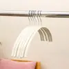 Percha de plástico semicircular para ropa de adulto con soporte engrosado, antideslizante y que no deja marcas, para almacenamiento y organización en el hogar, especializada para colgar y secar, venta al por mayor