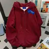 Sudadera con capucha gruesa, forro polar, diseño único, versátil, para mujer, Otoño e Invierno 2025, cárdigan chaqueta de punto largo, holgado, moderno