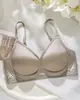 Sujetador de Satén para Mujer sin Costuras, Líquido, Brillante, Suave, de Soporte, No Magnético, Levantador, Push-Up