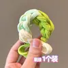 Elásticos Coloridos com Laço Trançado para Cabelo Infantil, Elásticos para Cabelo de Meninas, Alta Elasticidade, Cordões de Cabelo Espessados, Acessórios Fofos para Cabelo