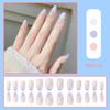 Uñas Postizas de Verano de Alta Gama para Usar Manicura Amor Degradado Ballet Uñas Francesas Impresas Estilo Corto Uñas Blanqueadoras Venta al por Mayor