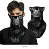 Máscara facial de triángulo colgante para oreja con patrón Mang de camuflaje de Spider-Man, bufanda de verano para protección solar de calavera de motocicleta al aire libre