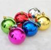 Árvore de Natal Espelho Decoração Refletiva Bola de Prata Bola Galvanizada Bola de Plástico Brilhante Pingente Oco Bola de Teto de Casamento Pendurada