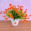 Flores artificiais Phalaenopsis flores falsas decoração sala de estar mesa de jantar arranjo de flores flores plantas verdes pequeno bonsai ornamentos decorações internas e externas