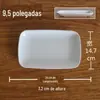 Placa Denier Oval Espessa de Melamina Branca Prato para Churrasco Prato para Saltear Prato para Lanches Prato para Churrasco Ponto Fábrica Atacado