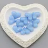 22*17mm acrílico transparente color gelatina agujero recto perforado corazón de amor cuentas con forma de corazón accesorios para joyería DIY