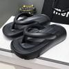 Pantuflas de suela gruesa sandalias de verano para mujer y pantuflas pantuflas de eva sensación de pedal excremento suela gruesa antideslizante transfronterizo caliente ins fabricantes al por mayor
