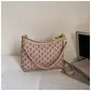 Bolso pequeño estampado de moda retro transfronterizo para mujer, nuevo y elegante bolso de axila vintage de alto valor, bolso versátil de hombro y cruzado