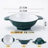 Tazón especial para hot pot picante, tazón grande con dos asas, tazón para fideos de arroz y fideos de caracol, tazón comercial para hot pot picante, vajilla de melamina, tazón para tienda de fideos