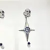 Liga de titânio ASTMF-136 bala quatro pontas estrela pingente G23 titânio estrela piercing de lábio piercing de língua perfuração corporal