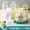 Escurridor de platos giratorio retráctil, escurridor de platos, estante de cocina, escurridor de plástico, estante pequeño para guardar tazones para encimera