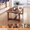 Escritorio de biblioteca, mesa de lectura, uso doméstico, adecuado para salas de estar, mesa larga grande, escritorio de estudio para dos personas, mesa de estudio y entrenamiento para estudiantes