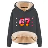 Sudadera con Capucha y Cordón de Manga Larga Holgada Casual de Gran Tamaño para Otoño e Invierno, Composito de Imitación de Algodón, Lana de Cordero, Hombro Caído