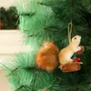 Decoración de Muñeco Ardilla de Nuevo Producto Transfronterizo Decoración Navideña Colgante de Ardilla Artificial Árbol de Navidad Decoraciones Creativas