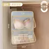 Bolsa de almacenamiento colgante para calcetines para armario de dormitorio, bolsa de red organizadora de ropa interior, bolsa de almacenamiento de pared para mesita de noche