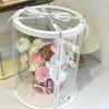 Caja Redonda Transparente para Pastel de Cumpleaños con Ventana Elevada, Caja de Empaque para Regalo de Flores y Snacks, Caja para Llevar Postres y Pasteles