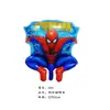 Cross-border New Marvel Avengers Spiderman Capitão América Desenho animado Balão de filme de alumínio Decoração de aniversário infantil