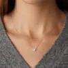 Collar de Naricera de Plata de Ley S925 Ouyini para Mujer, Cadena de Suéter de Lujo Ligero de Gama Alta, Accesorio Clásico Simple Versátil al por Mayor