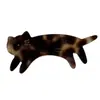 Grampo de Gato Fofo com Pernas Curtas Textura de Acetato Franja Presilha Lateral Elegante Presilha de Bico de Pato Presilha para Franja Acessórios de Cabelo Novo Estilo