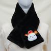 Bufanda de felpa para mujer, otoño e invierno, imitación de pelo de conejo, linda, para estudiantes, cálida, versátil, versión coreana de bufanda de pelo grueso, venta al por mayor