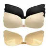 Sutiã Asa de Anjo - Invisível, Sem Costura, Respirável, Push-Up, Autoadesivo, Fecho Frontal, Sutiã Sem Alças para Vestidos de Noiva
