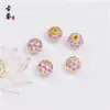 Cuentas Espaciadoras de Loto con Goteo de Aceite Cloisonné de 8 mm, Cuentas de Color Azul Quemado Esmaltado, Cuentas Sueltas Hechas a Mano para Manualidades, Accesorios para Joyería