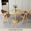 Mesa e Cadeira Casuais para Negociação, Mesa de Jantar Simples Moderna para Café, Mesa Redonda Pequena para Recepção de Loja de Chá na Varanda, Apartamento Pequeno