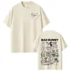 Camiseta Gráfica Unisex Vintage de Manga Corta de Algodón Puro Estilo Hip-Hop para el Tour 2026 del Rapero Bad Bunny