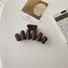 YHJ color nuevo 10cm pintura en aerosol mate forma de ola pinza pasador pinza para el pelo de niña pinza para la parte trasera de la cabeza accesorios para el cabello