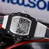 Novo Estoque Richard Celebridade da Internet Relógio de Quartzo em Formato de Barril Masculino Pulseira de Silicone Relógio de Pulso Masculino Atacado de Fábrica