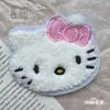Lindo Felpa Moño Gato Gatito Flequillo Velcro Dulce Niña Frente Lateral Parche para el Cabello Niños