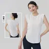 Nuevo Top de Yoga sin Mangas de Color Sólido para Mujer, Corte Holgado, Chaleco Fitness que Cubre el Cuerpo, Chaleco Deportivo Casual Transpirable para Correr