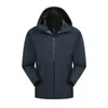 Chaqueta Hardshell Resistente al Viento e Impermeable 3 en 1 Estilo Nido de Pájaro para Exteriores para Hombres y Mujeres con Impresión de Logo Personalizado