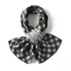 2025 Novo Cachecol de Cashmere Outono e Inverno Moda Feminina Cachecol Jacquard com Combinação de Cores Cachecol Quente Cruzado para Pescoço Cachecol