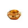 Quemadores de incienso de siete agujeros con forma de oreja de león de latón, línea de incienso para interiores, mini quemadores de incienso, venta directa de fábrica, horno Xuande dorado.