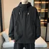 Chaqueta con capucha holgada nueva para hombre 2026, marca de moda, cortavientos impermeable para exteriores, chaqueta de senderismo Primavera/Otoño