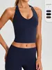 Top de yoga com bojo, gola halter, maciez de nuvem, amigo da pele, top esportivo para Pilates, adequado para corrida e academia, lindo design nas costas 62111