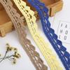 Estilo étnico color encaje hueco ganchillo a mano encaje accesorios para el cabello accesorios para tocado material de punto fabricantes pueden establecer