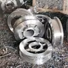 Rodas para carro de trilho de 300mm, rodas de trilho lateral única para carro plataforma subterrâneo, par de rodas de mineração tipo fixo à prova d'água e poeira