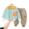 Ropa de Otoño para Niños, Moda 2 Ropa para Niños, Sudaderas, Ropa para Bebés y Niños, Trajes con Cuello para Bebés de 1 Año de Manga Larga, Transfronterizo