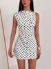 Vestido de Verano 2026 de Nuevo Estilo, de Alta Gama, con Hebilla Metálica, Plisado, Corte Delgado y Ceñido a la Cadera para Mujer, Transfronterizo de Amazon Europa y América