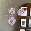 Flores Artificiales con 3 Cabezas, Hortensias Molino de Viento, Decoraciones de Boda, Decoración del Hogar, Diseño de Sala Modelo, Accesorios Florales Decorativos, Al por Mayor en Stock