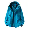 Conjunto de dos piezas de chaqueta de plumón para hombre estilo Luotuo 3 en 1 para exteriores, chaqueta de montañismo cálida, impermeable y a prueba de viento para mujer