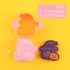 Molde de Pirulito Série Halloween Ferramenta de Impressão 3D Simulação Fantasma Abóbora Caveira Elementos de Halloween Criatividade