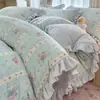 Juego de Funda de Cama de Terciopelo de Leche Tallado Clase A de Cuatro Piezas Invierno Engrosado Coral Terciopelo Ropa de Cama Sábanas Funda de Edredón Franela Ropa de Cama 4