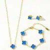 Pendientes de Moda Populares Transfronterizos de 13 mm, Collares, Pulseras, Juego de Tres Piezas de Joyería de Acero Inoxidable, Venta Directa del Fabricante