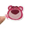 100 Piezas de Pegatinas Decorativas Impermeables Estilo Ins de Oso Fresa para Manualidades DIY, Sin Repetir, de Nicho, Alto Valor, Lindas y Creativas